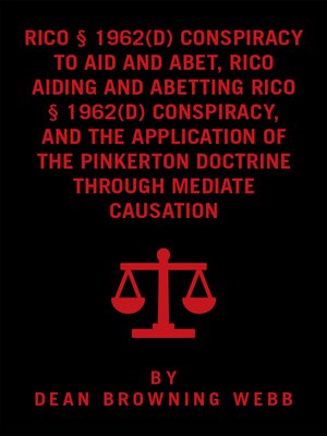 cover image of Rico Conspiracy Law and the Pinkerton Doctrine